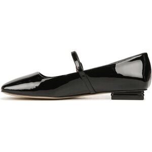 Franco Sarto Womens Black Patent Faux Leather Tinsley Mary Jane Ballet Flats